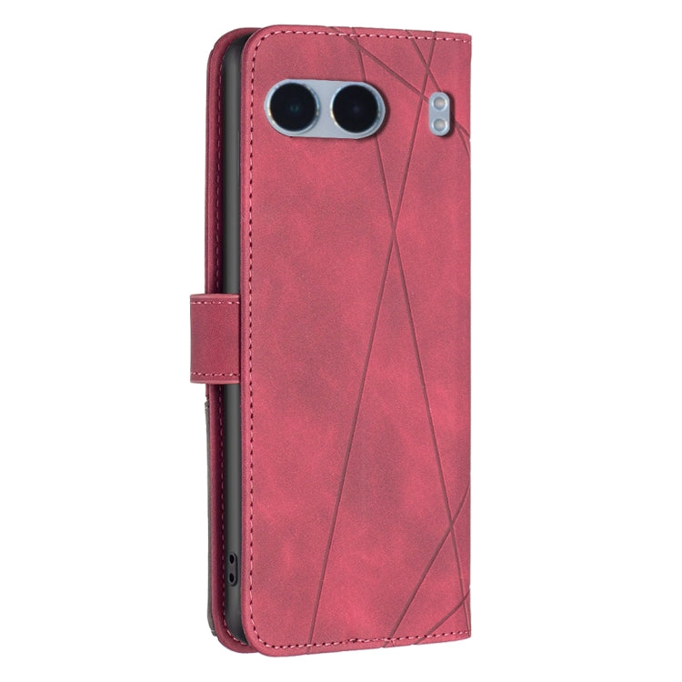 For OnePlus Nord 4 BF05 Magnetic Buckle Rhombus Texture Leather Phone Case