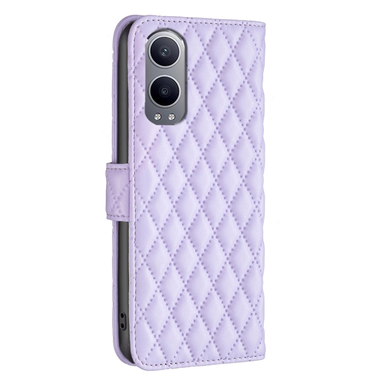 For OnePlus Nord CE4 Lite Global Diamond Lattice Wallet Flip Leather Phone Case