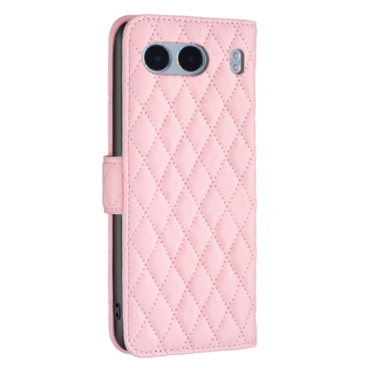 For OnePlus Nord 4 Diamond Lattice Wallet Flip Leather Phone Case