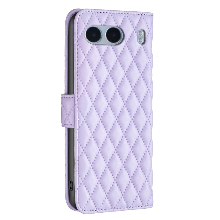 For OnePlus Nord 4 Diamond Lattice Wallet Flip Leather Phone Case