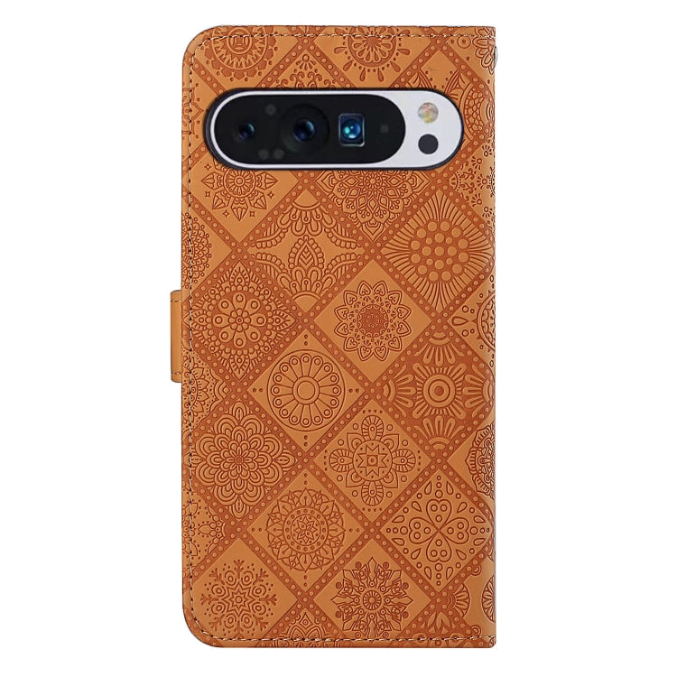 For Google Pixel 9 Pro XL Ethnic Style Embossed Pattern Leather Phone Case