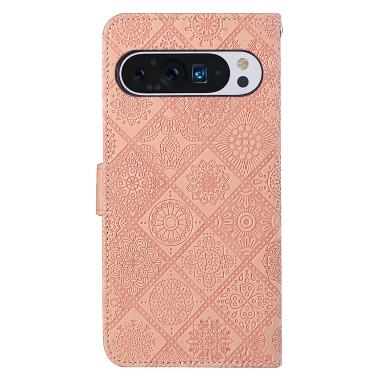 For Google Pixel 9 Pro XL Ethnic Style Embossed Pattern Leather Phone Case