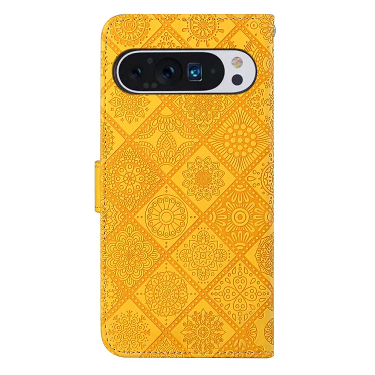 For Google Pixel 9 Pro XL Ethnic Style Embossed Pattern Leather Phone Case
