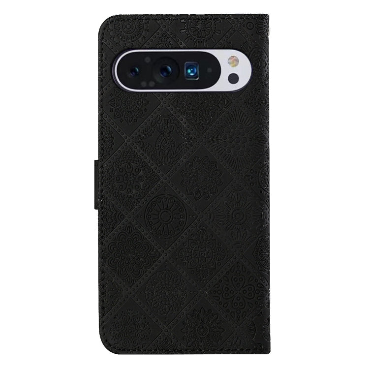 For Google Pixel 9 / 9 Pro Ethnic Style Embossed Pattern Leather Phone Case