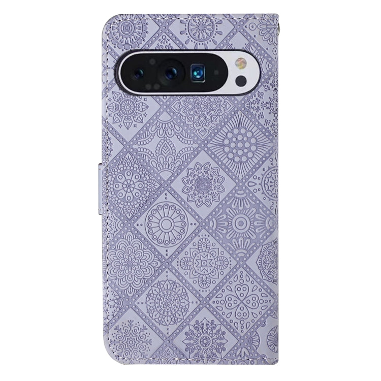 For Google Pixel 9 / 9 Pro Ethnic Style Embossed Pattern Leather Phone Case