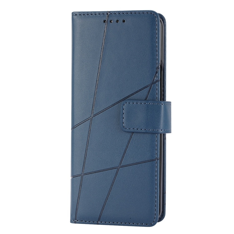 For Samsung Galaxy Z Fold6 PU Genuine Leather Texture Embossed Line Phone Case