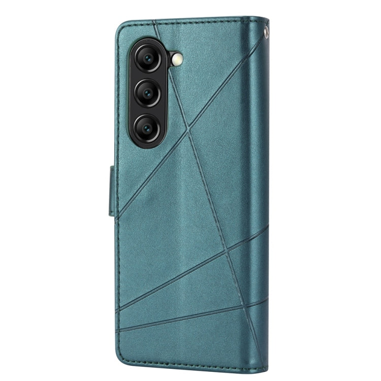 For Samsung Galaxy Z Fold6 PU Genuine Leather Texture Embossed Line Phone Case
