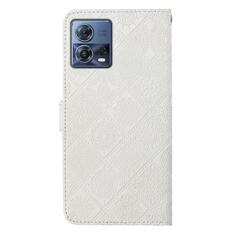 For Motorola Moto S30 Pro Ethnic Style Embossed Pattern Leather Phone Case