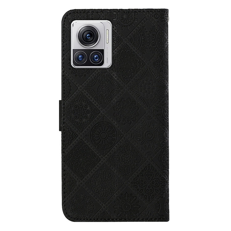 For Motorola Moto X30 Pro Ethnic Style Embossed Pattern Leather Phone Case