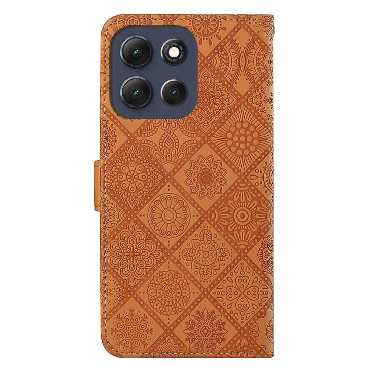 For Motorola Moto G56 5G Ethnic Style Embossed Pattern Leather Phone Case