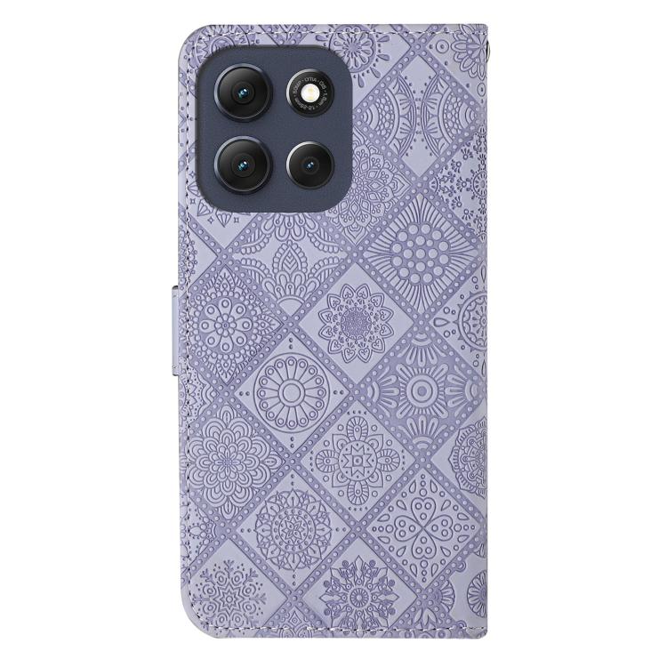 For Motorola Moto G56 5G Ethnic Style Embossed Pattern Leather Phone Case
