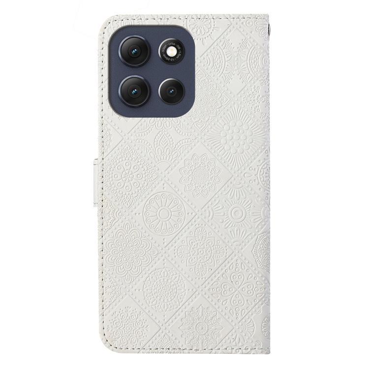 For Motorola Moto G86 5G Ethnic Style Embossed Pattern Leather Phone Case