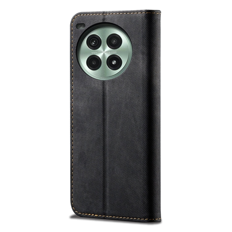 For OnePlus Ace 3 Pro Denim Texture Casual Style Horizontal Flip Leather Case