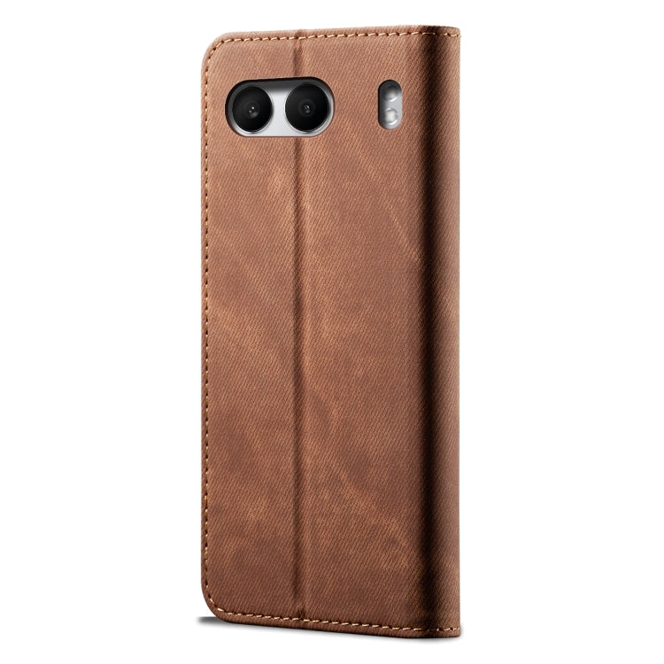 For OnePlus Nord 4 Denim Texture Casual Style Horizontal Flip Leather Case