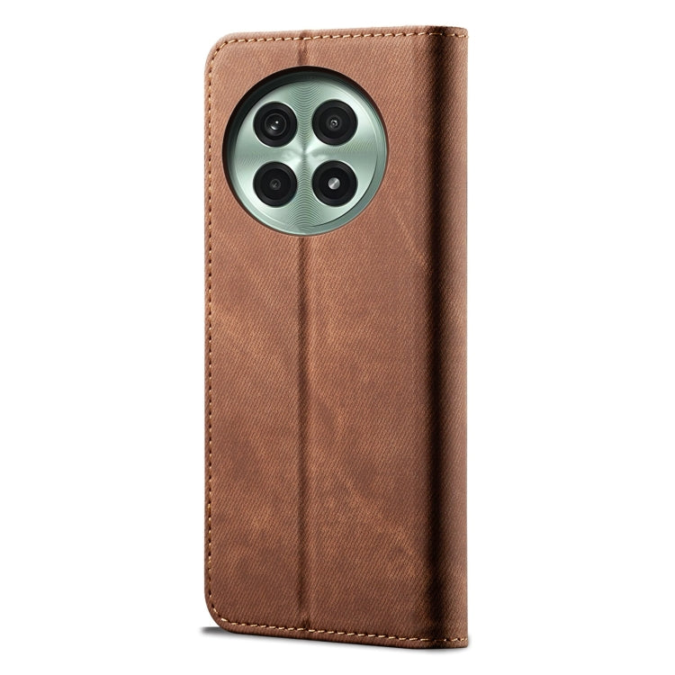 For OnePlus 13 Denim Texture Casual Style Horizontal Flip Leather Case