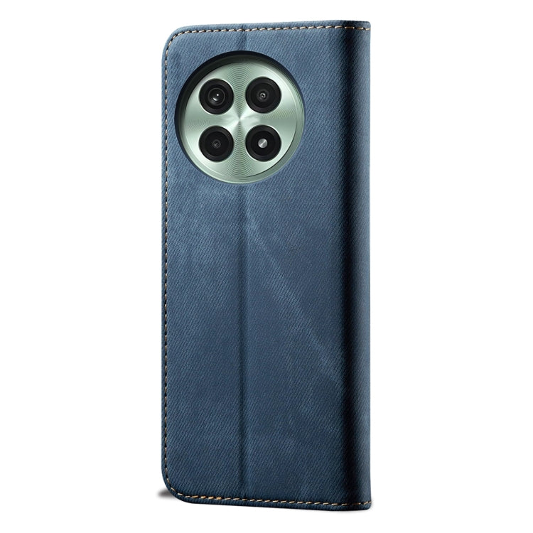 For OnePlus 13 Denim Texture Casual Style Horizontal Flip Leather Case