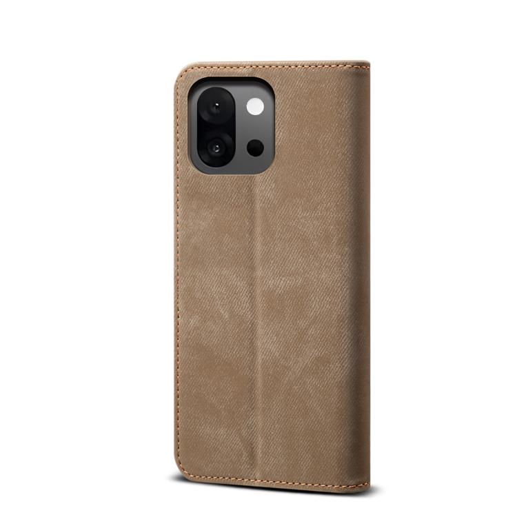 For OnePlus 13T Denim Texture Casual Style Horizontal Flip Leather Case