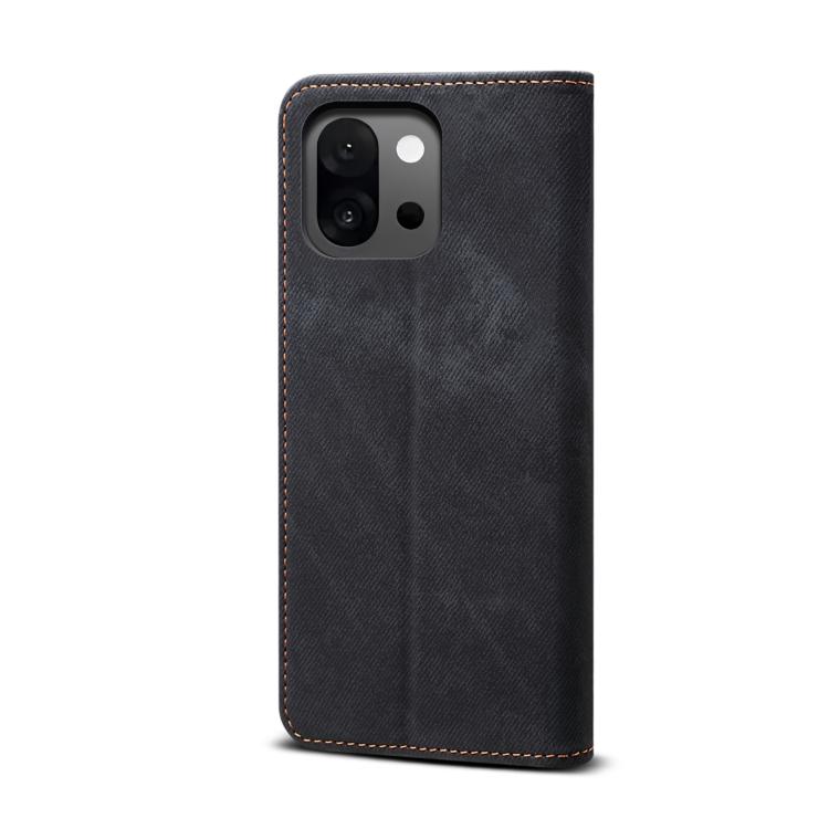 For OnePlus 13T Denim Texture Casual Style Horizontal Flip Leather Case