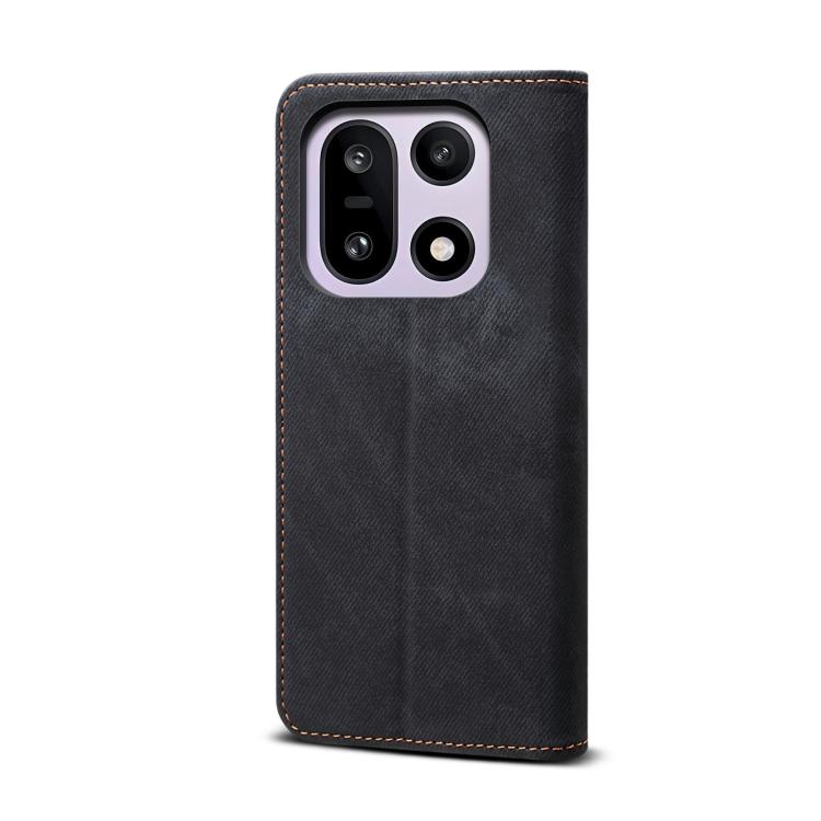 For OnePlus 15 Denim Texture Casual Style Horizontal Flip Leather Case