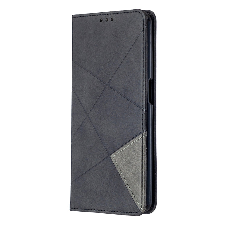 For Oppo A72 / A52 / A92 Rhombus Texture Horizontal Flip Magnetic Leather Case with Holder & Card Slots