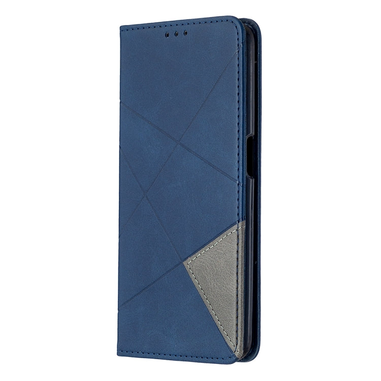 For Oppo A72 / A52 / A92 Rhombus Texture Horizontal Flip Magnetic Leather Case with Holder & Card Slots