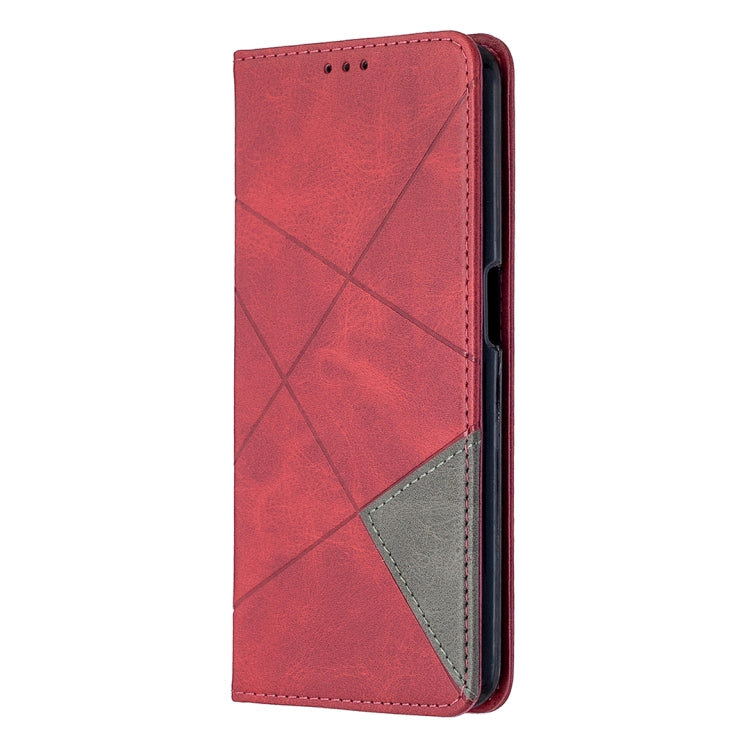 For Oppo A72 / A52 / A92 Rhombus Texture Horizontal Flip Magnetic Leather Case with Holder & Card Slots