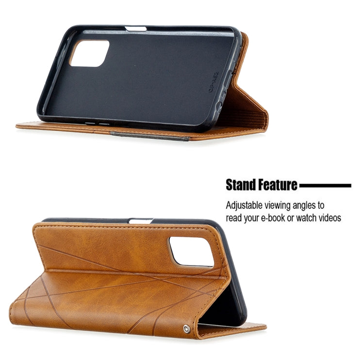 For Oppo A72 / A52 / A92 Rhombus Texture Horizontal Flip Magnetic Leather Case with Holder & Card Slots