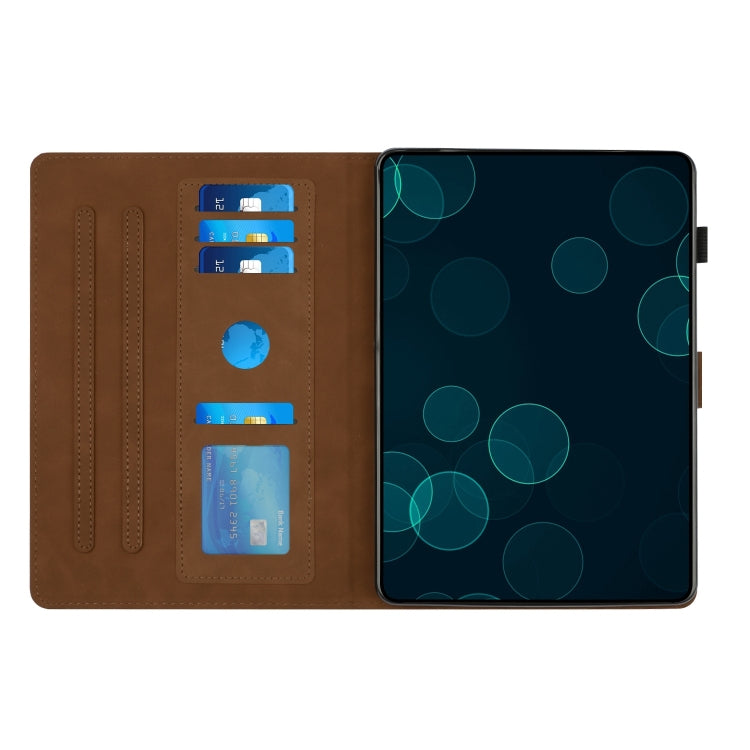 For iPad Pro 11 2025 / 2024 Diamond Texture Embossed Leather Smart Tablet Case