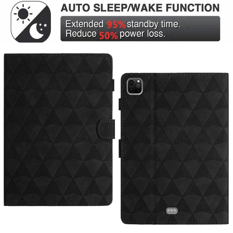 For iPad Pro 11 2025 / 2024 Diamond Texture Embossed Leather Smart Tablet Case