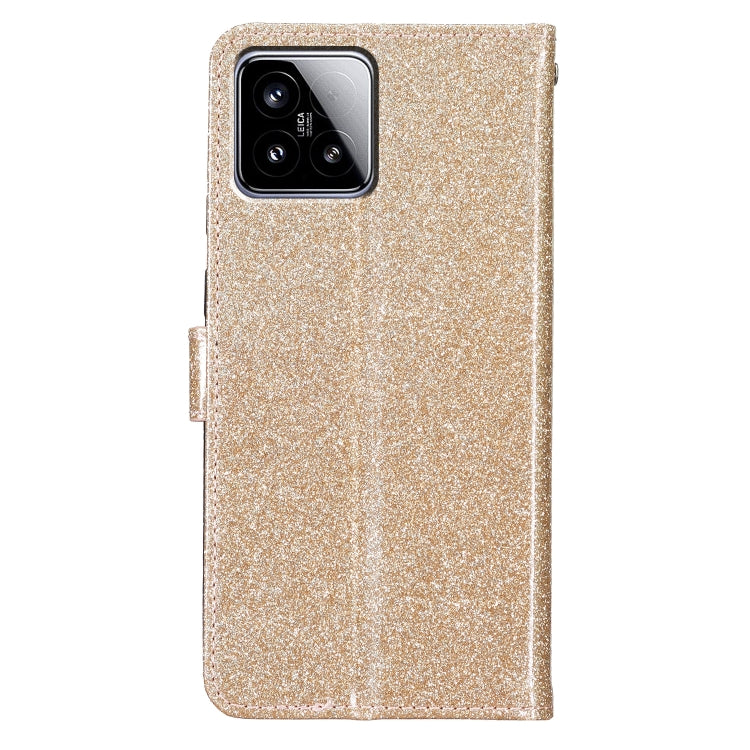 For Xiaomi 15 Glitter Powder Flip Leather Phone Case