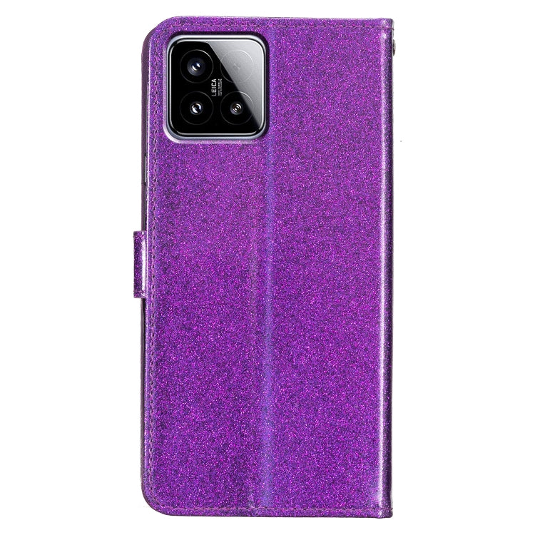 For Xiaomi 15 Glitter Powder Flip Leather Phone Case