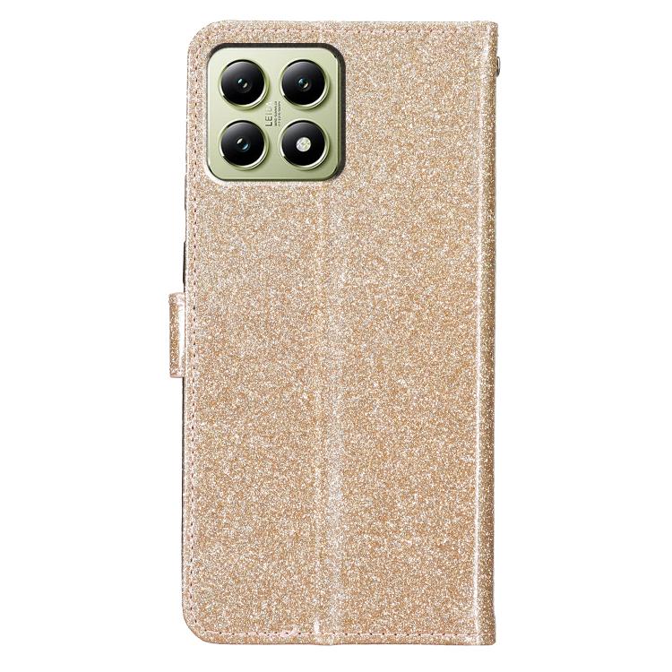 For Xiaomi 15T Pro 5G Glitter Powder Flip Leather Phone Case