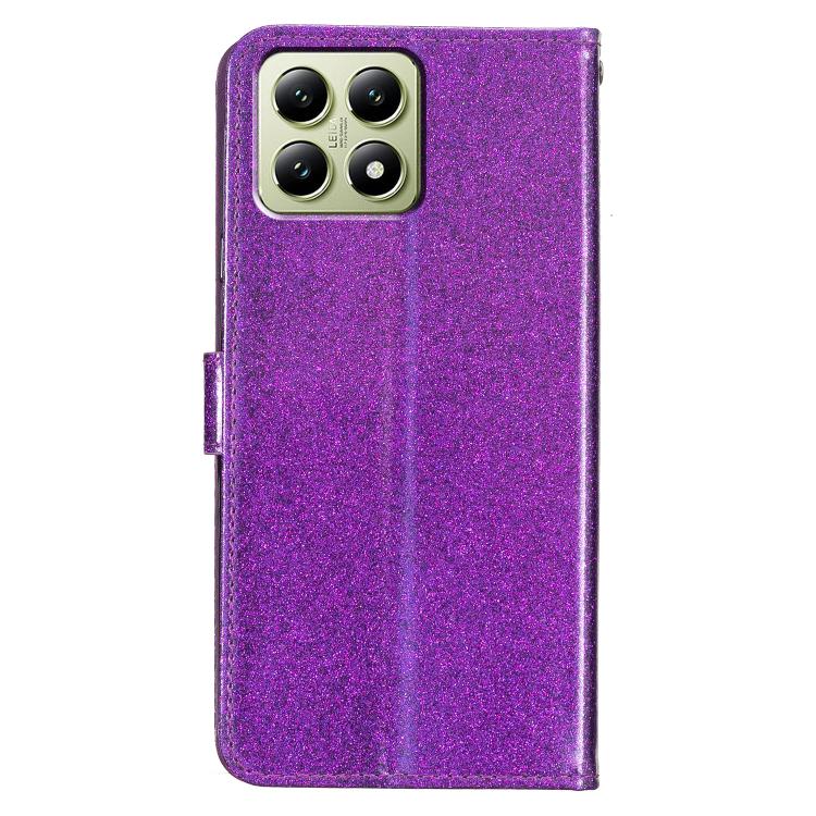 For Xiaomi 15T 5G Glitter Powder Flip Leather Phone Case