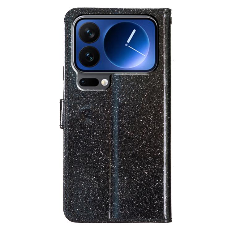 For Xiaomi 17 Pro Max Glitter Powder Flip Leather Phone Case