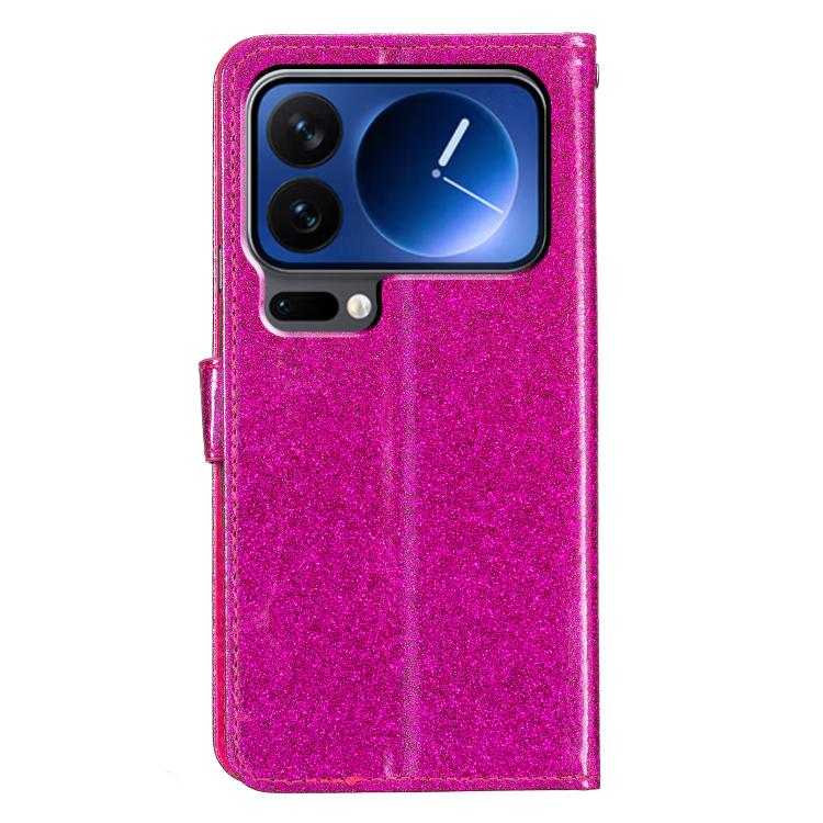 For Xiaomi 17 Pro Max Glitter Powder Flip Leather Phone Case