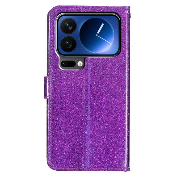 For Xiaomi 17 Pro Glitter Powder Flip Leather Phone Case
