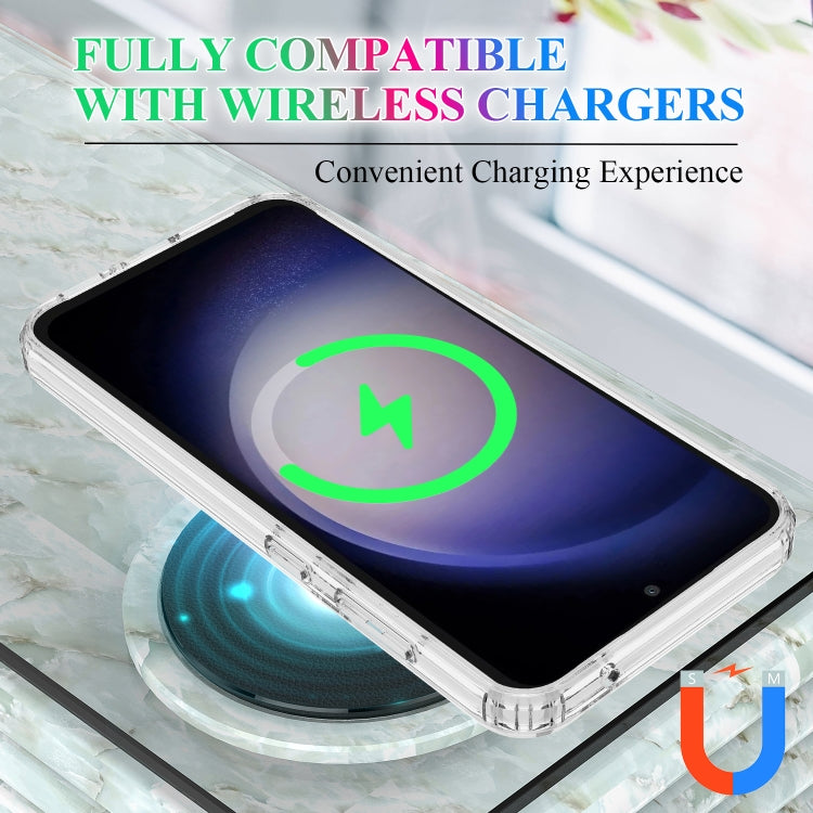 For Samsung Galaxy S24 FE 5G MagSafe Magnetic Acrylic TPU Phone Case - Transparent