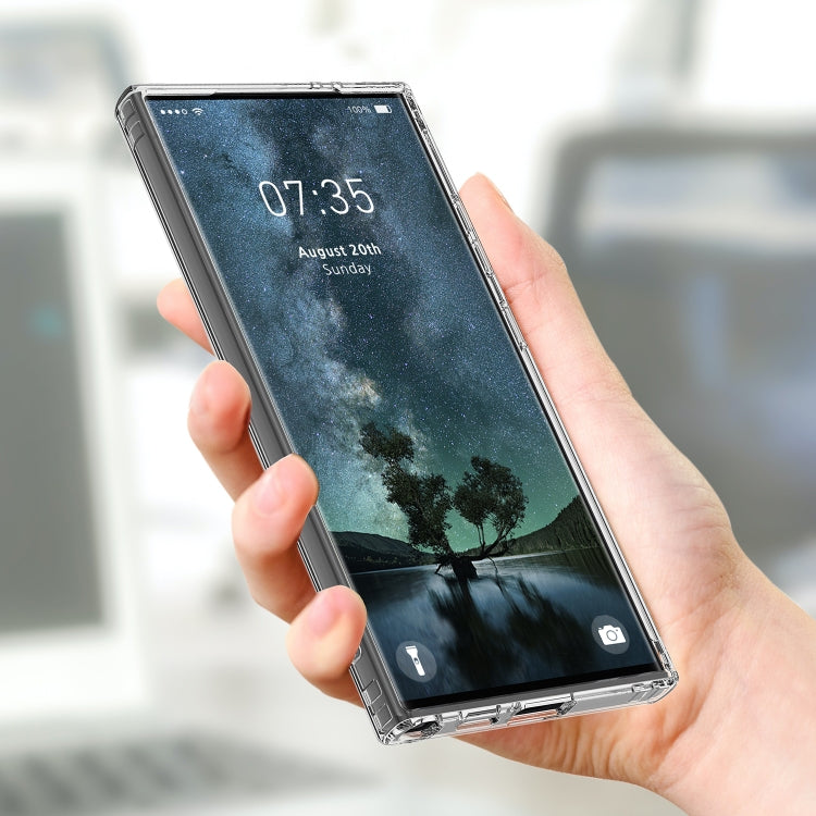 For Samsung Galaxy S25 Ultra 5G MagSafe Magnetic Acrylic TPU Phone Case - Transparent