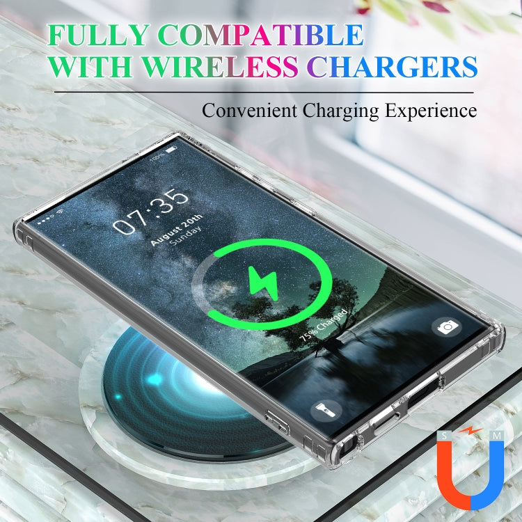 For Samsung Galaxy S25 Ultra 5G MagSafe Magnetic Acrylic TPU Phone Case - Transparent