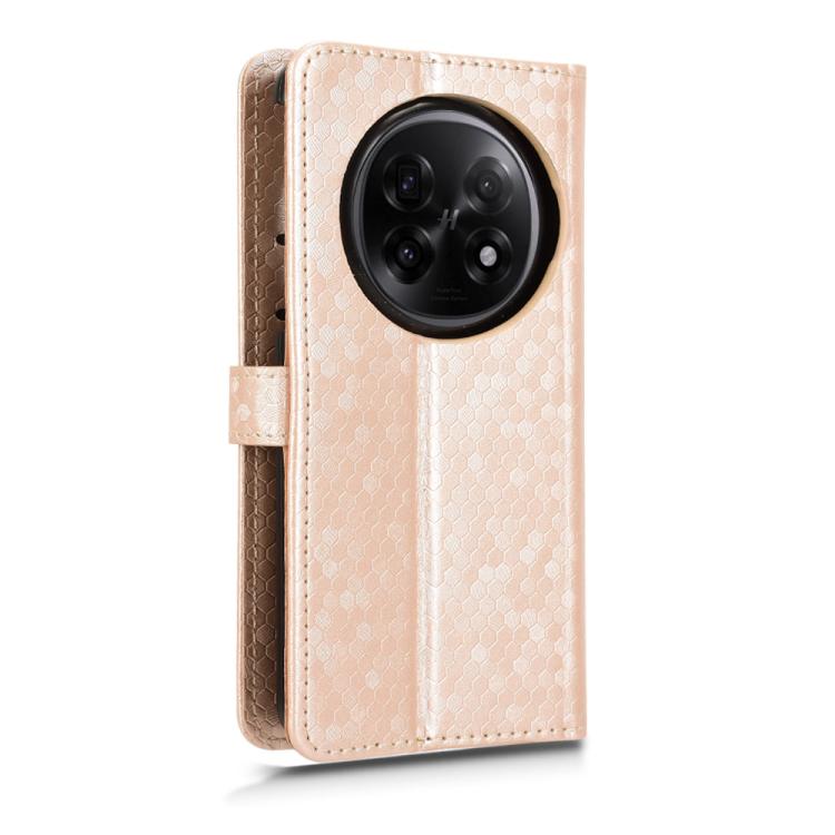 For OPPO Find N5 Honeycomb Dot Texture Leather Phone Case