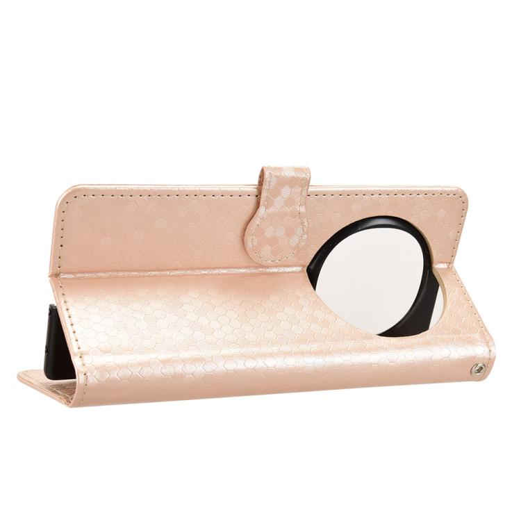 For OPPO Find N5 Honeycomb Dot Texture Leather Phone Case