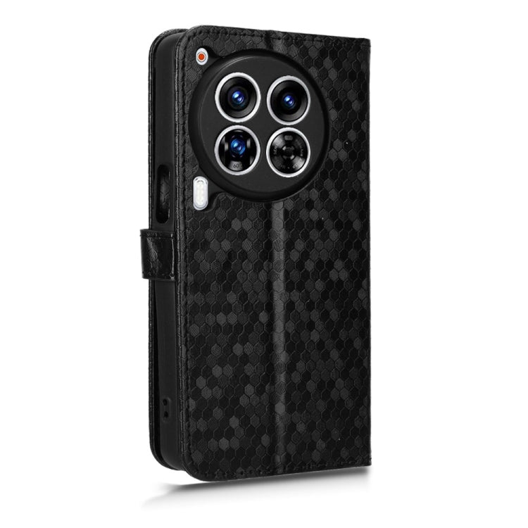 For Tecno Camon 30 Premier 5G Honeycomb Dot Texture Leather Phone Case