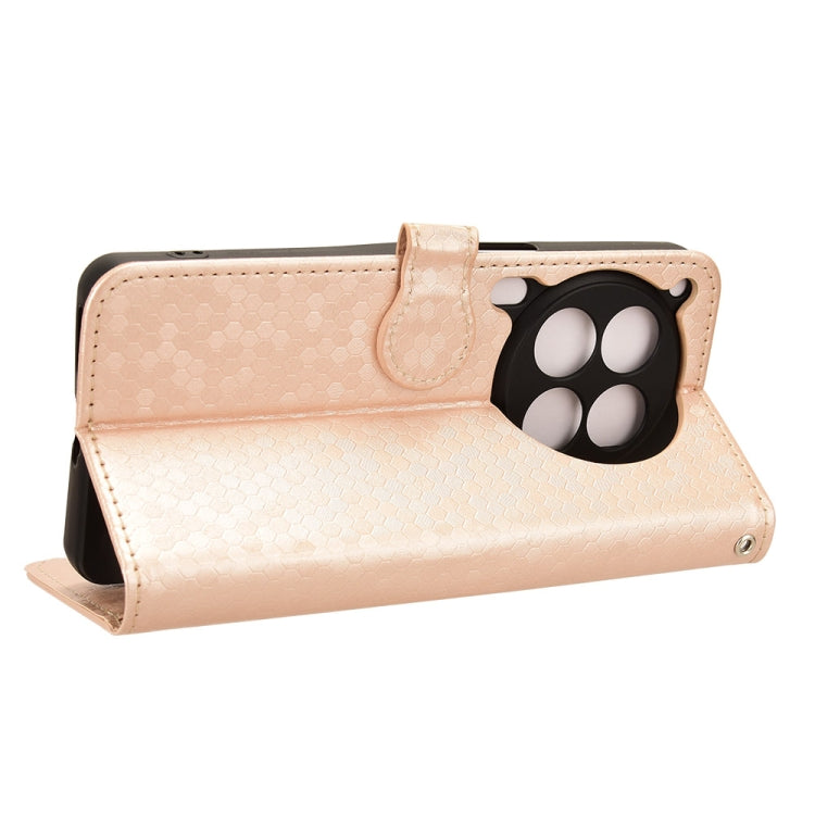 For Tecno Camon 30 Premier 5G Honeycomb Dot Texture Leather Phone Case