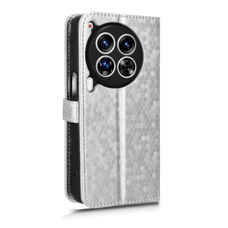 For Tecno Camon 30 Premier 5G Honeycomb Dot Texture Leather Phone Case