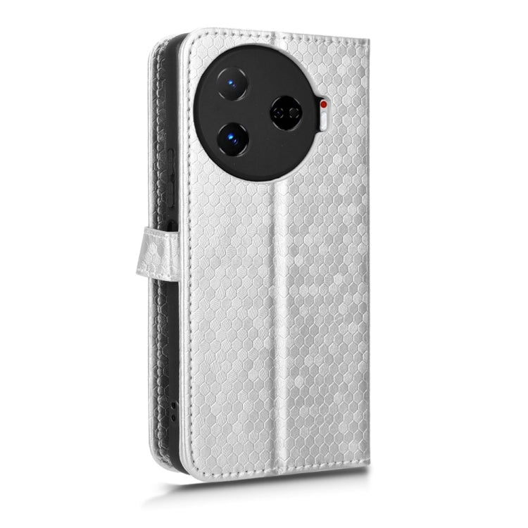 For Tecno Camon 30 Pro 5G Honeycomb Dot Texture Leather Phone Case