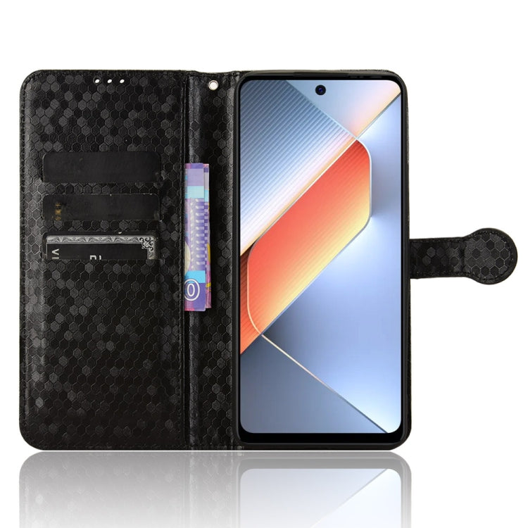 For Tecno Pova 6 Neo Honeycomb Dot Texture Leather Phone Case