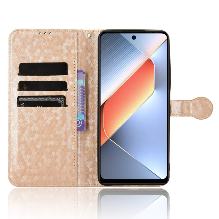 For Tecno Pova 6 Neo Honeycomb Dot Texture Leather Phone Case