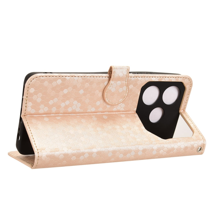 For Tecno Pova 6 Neo Honeycomb Dot Texture Leather Phone Case