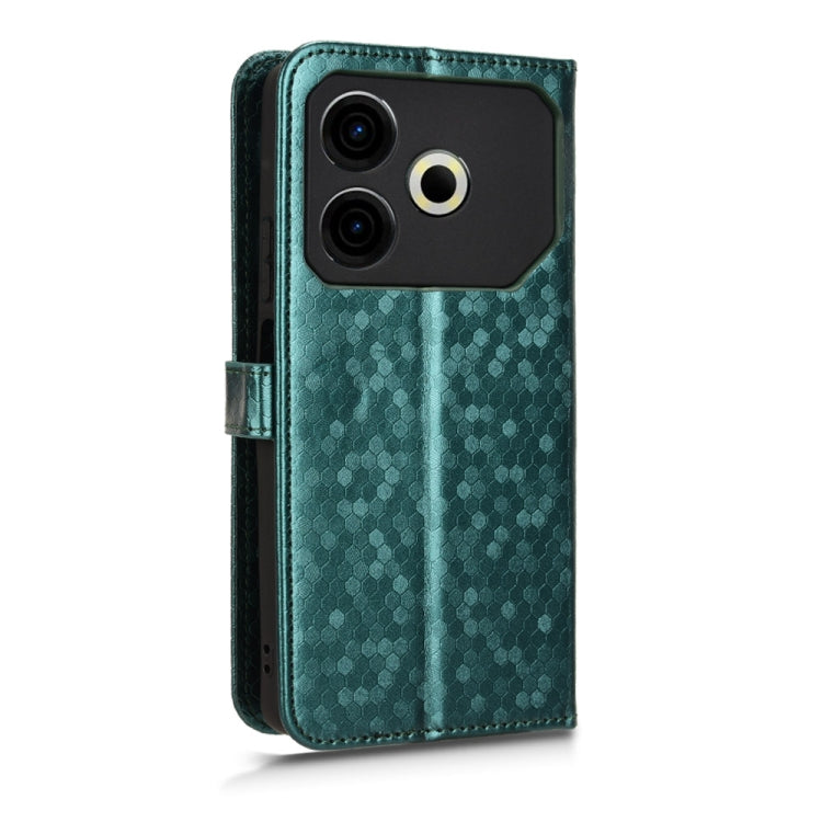 For Tecno Pova 6 Neo Honeycomb Dot Texture Leather Phone Case