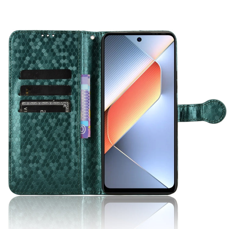 For Tecno Pova 6 Neo Honeycomb Dot Texture Leather Phone Case